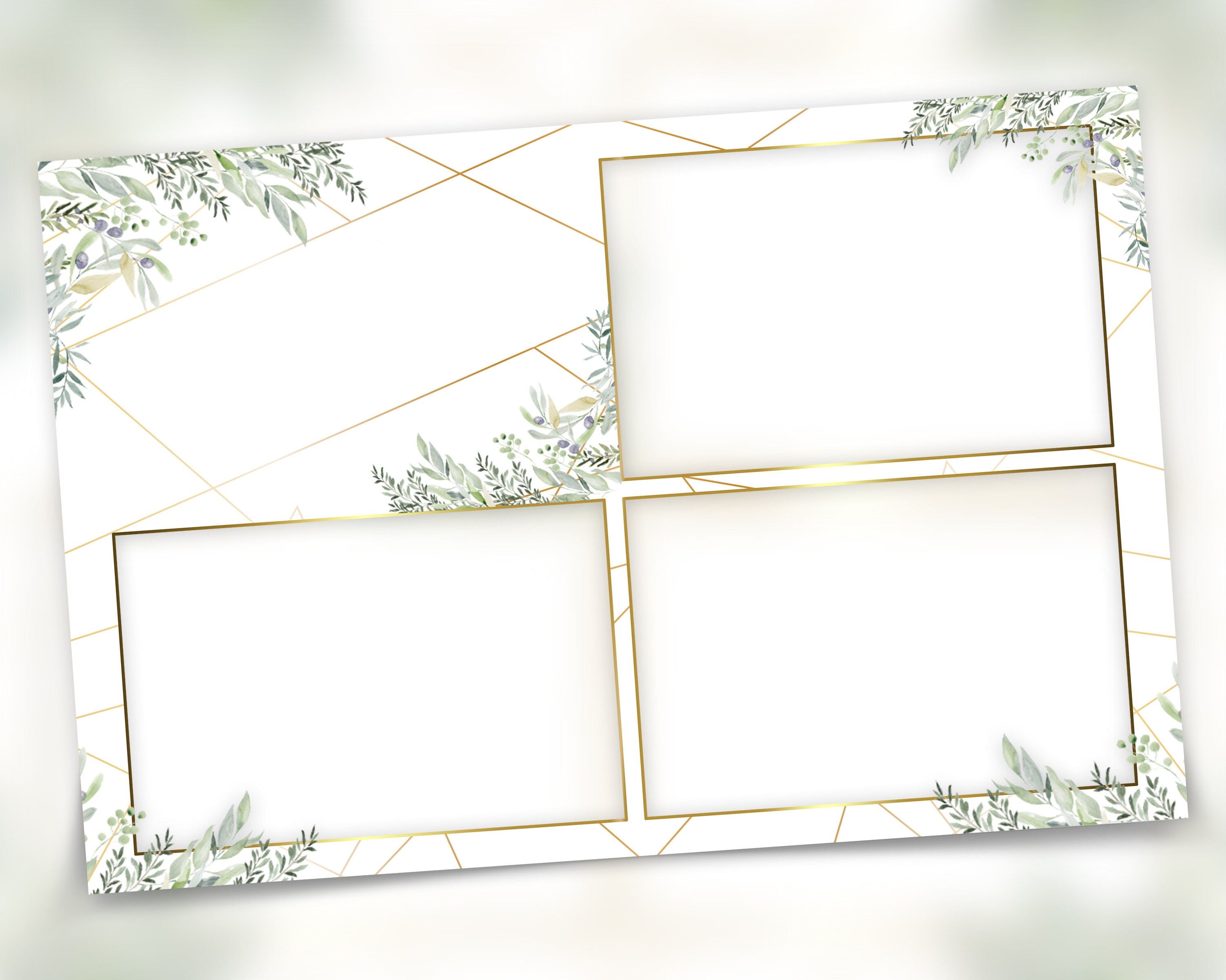 Wedding Photobooth Template, Floral Photobooth Template, 4x6 Wedding Photo booth Template, Sweet Sixteen, Sweet 16, Bridal Shower, 4x6