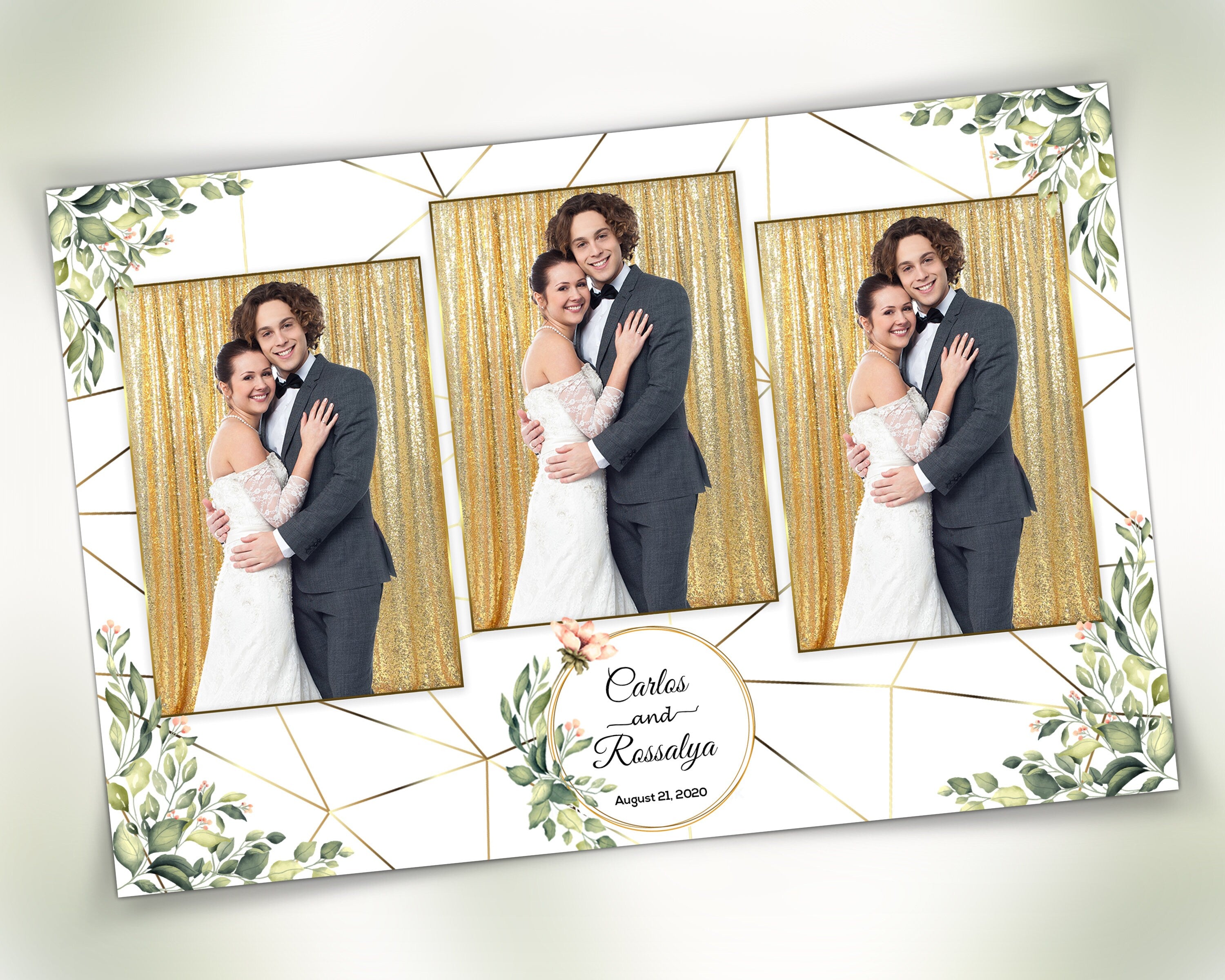 Photobooth Template Wedding Bridal Shower anniversary Photobooth Template Photo Booth Template 4x6
