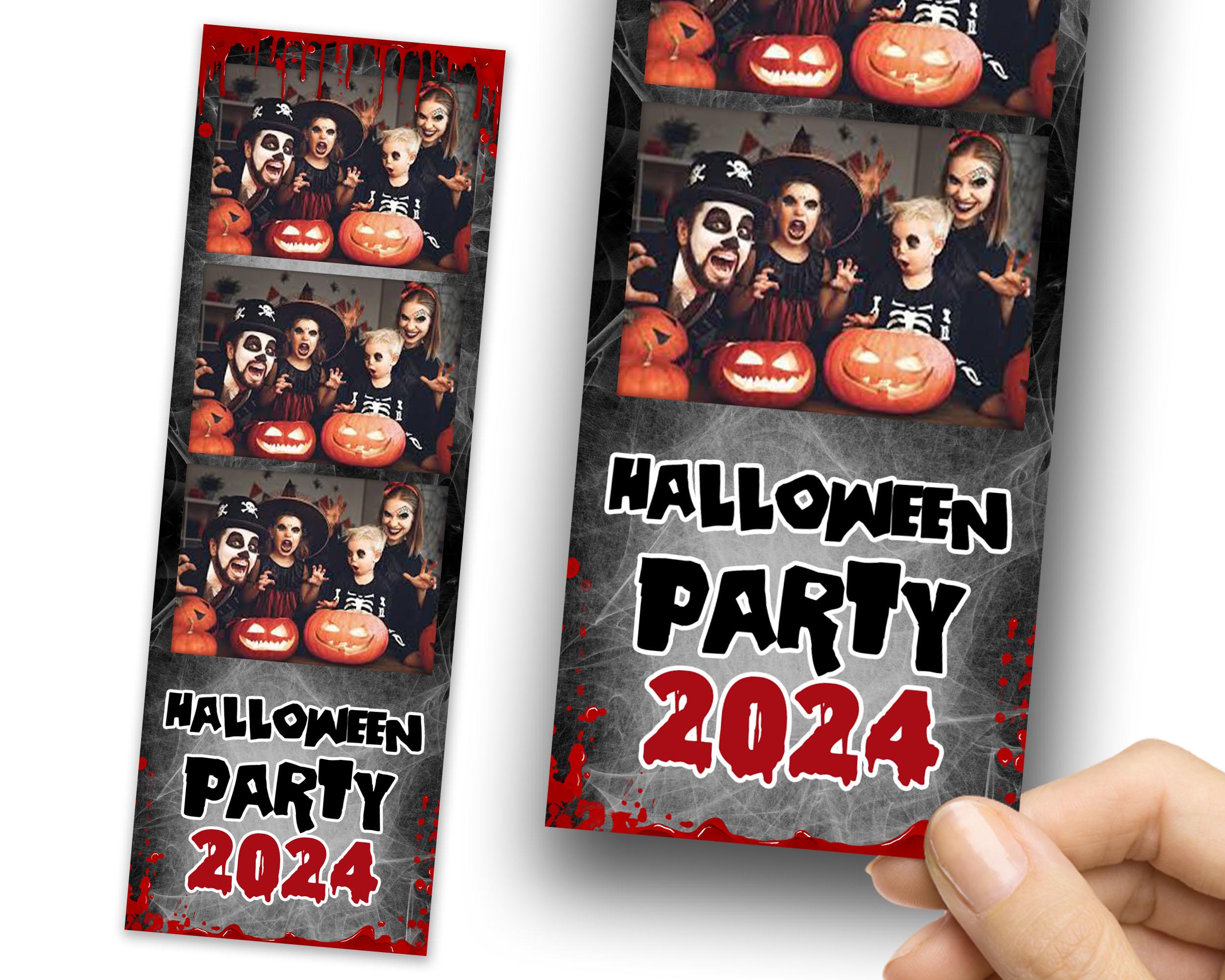 Halloween Photo Booth Template Treat or trick 2x6 Scray Photobooth Pumpkin Template Halloween trick or treat 655
