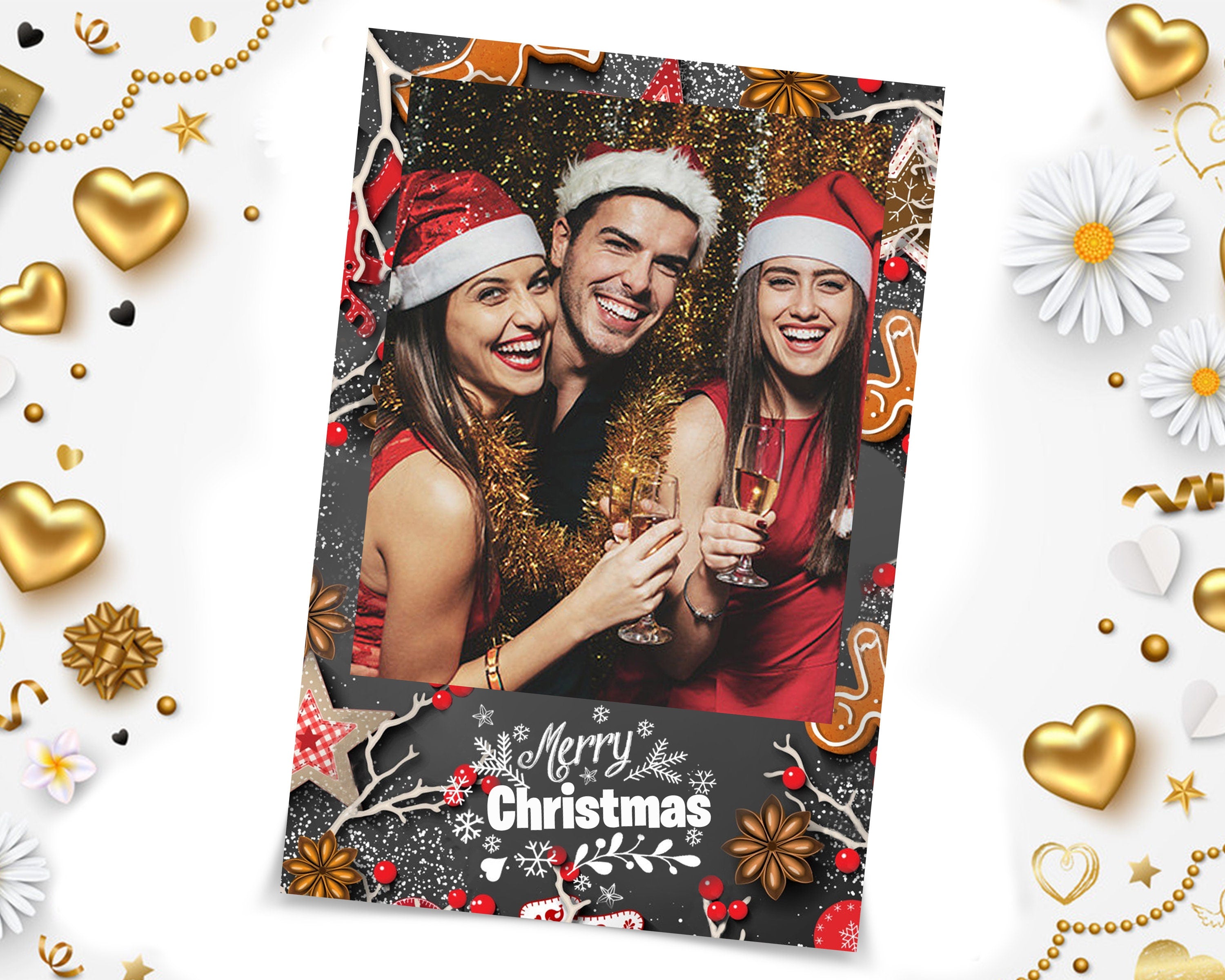 Photo Booth Template Merry Christmas Party 2021 Photobooth Template 4x6
