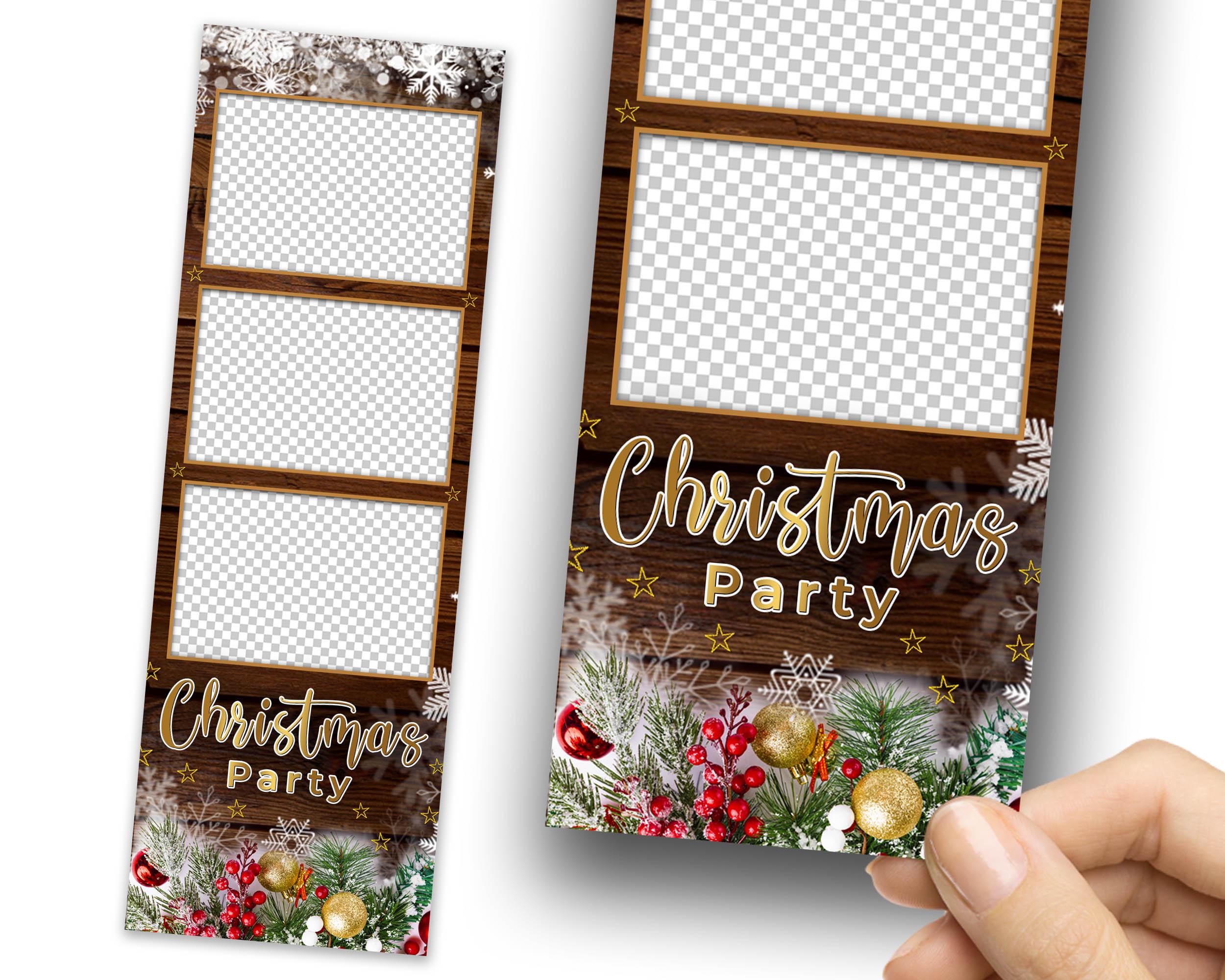 Christmas Photobooth Template, Merry Christmas and New Year, 4x6 Xmas Photobooth Template, Holiday 1419