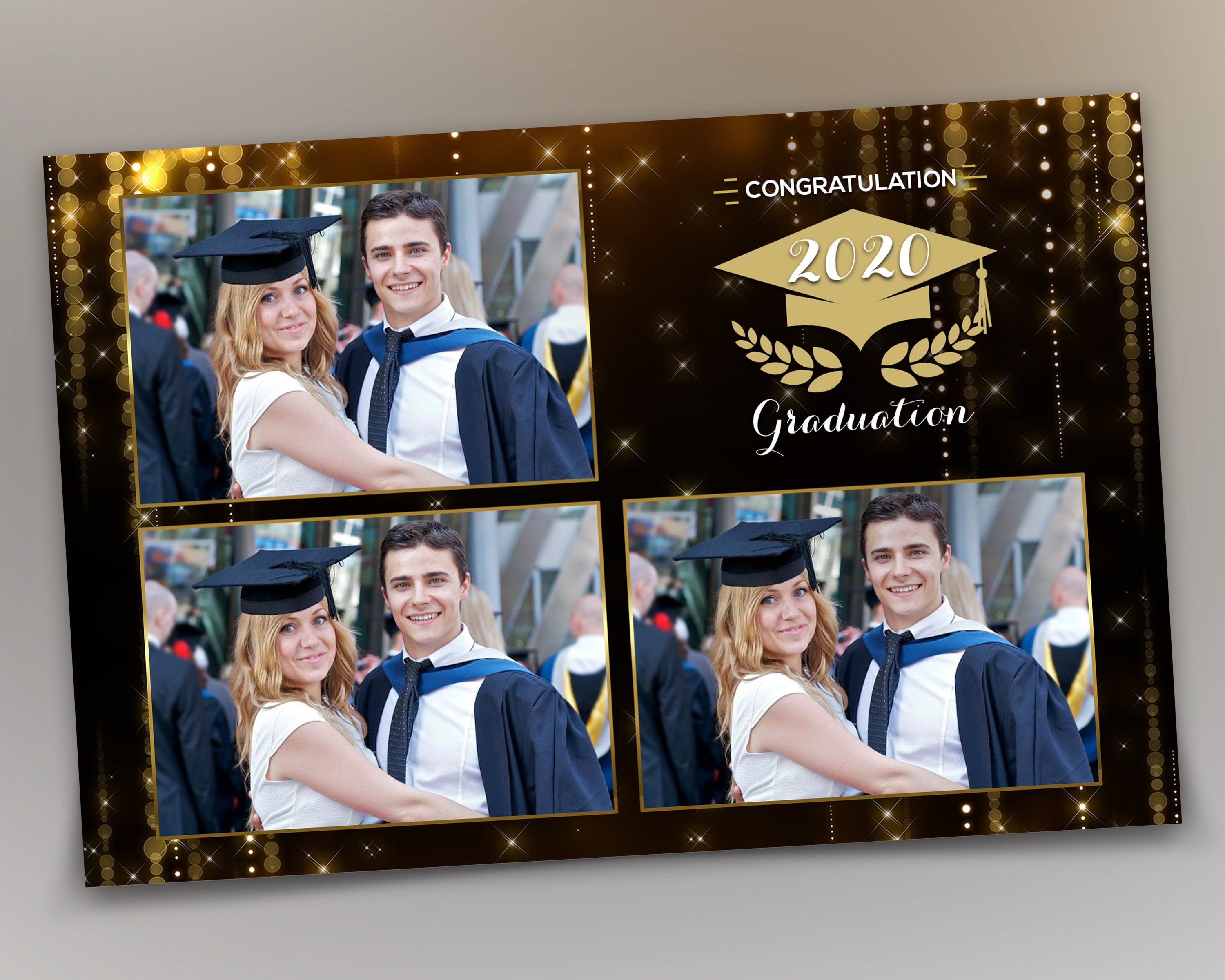 Photobooth Template Graduation Ceremony Photobooth Template for photo booth PNG PSD XBDR 2020 4X6