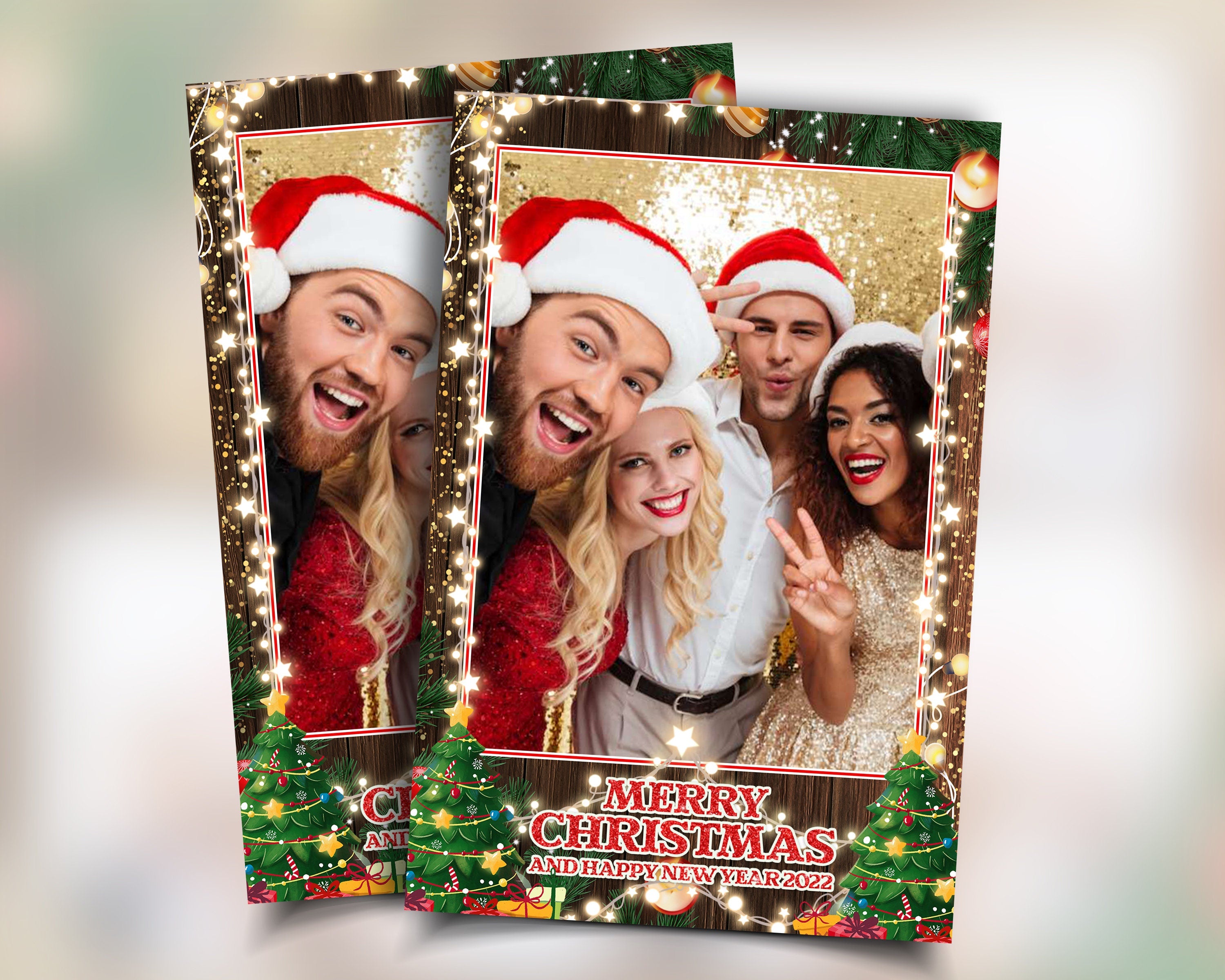 Christmas Photobooth Template, Merry Christmas, Holiday Party Photobooth Template, Xmas Party