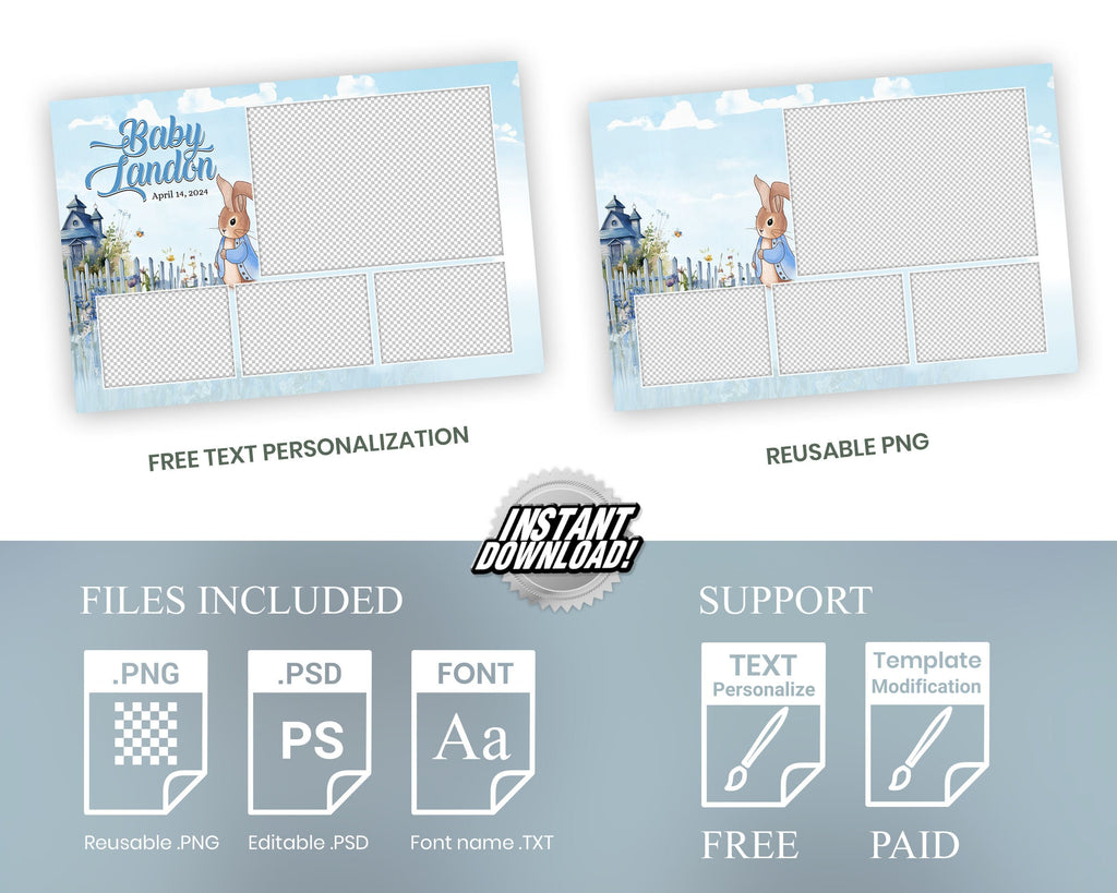Baby Shower Photobooth Template Babyshower photo booth template 1060