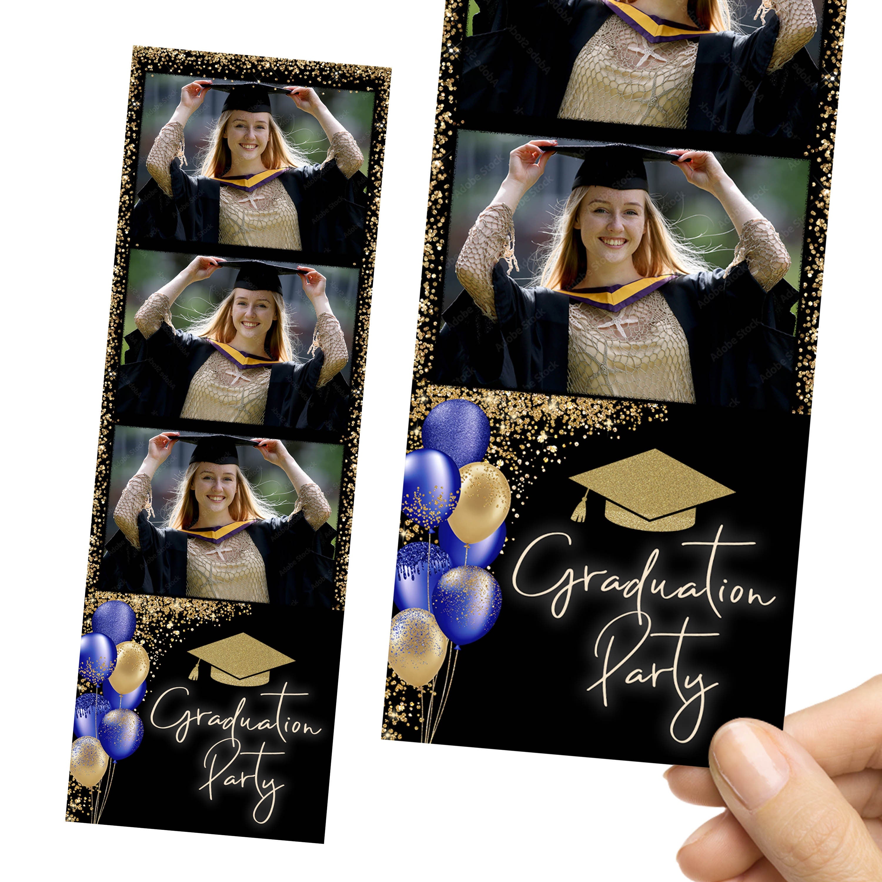 Graduation Photo Booth Template, Graduation Photobooth Template, Class of 2024, Prom 2024, Grad Party