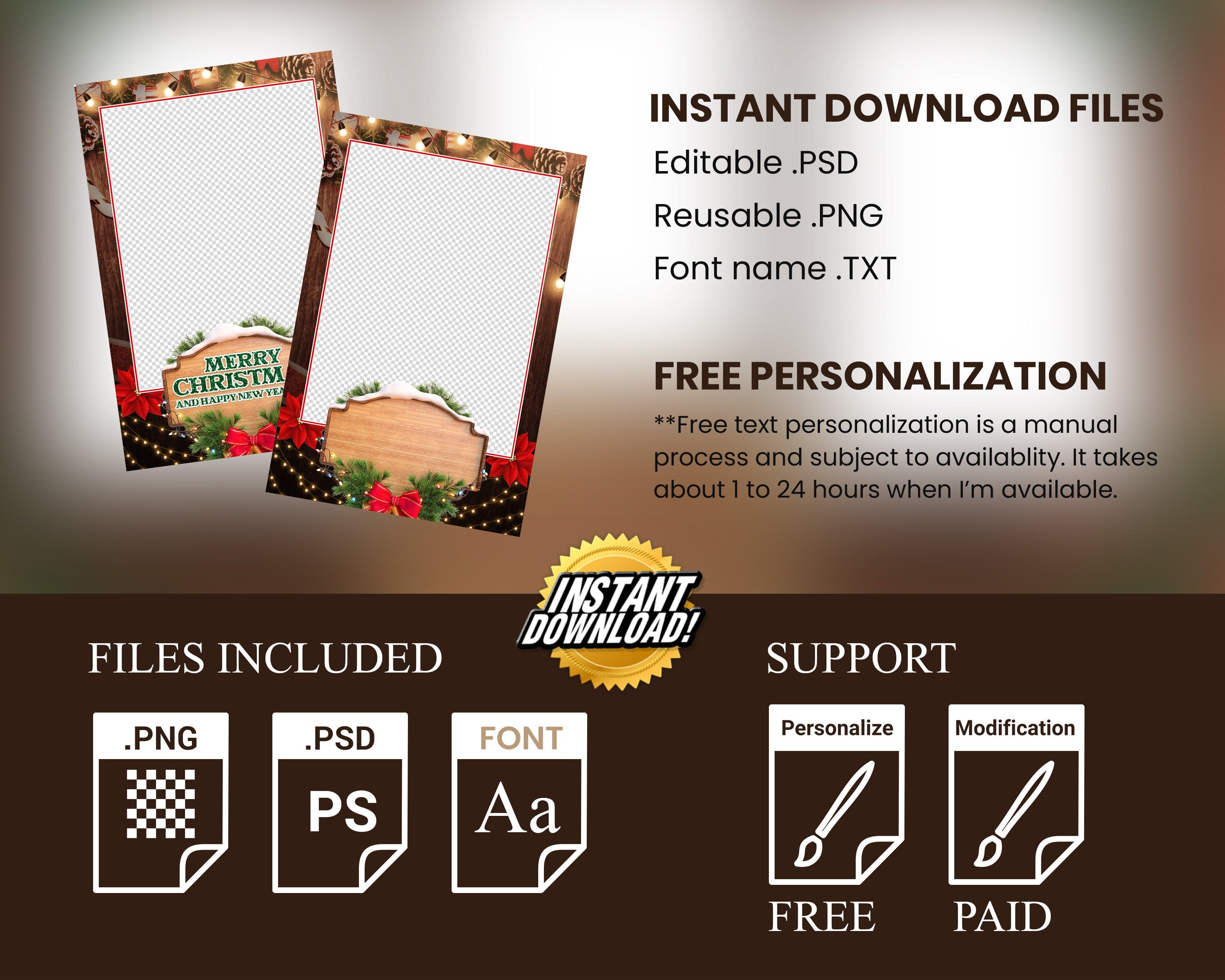 Christmas Photobooth Template Merry Christmas and New Year Winter Wonderland and Holiday Photo Booth Mirror Salsa Touchpix Darkroom ipad 360