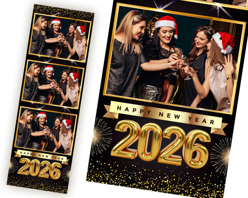 2026 New Year Photobooth Template | New Year Party | Holiday Party | 2026 Photo Booth Template | Happy New Year 2026