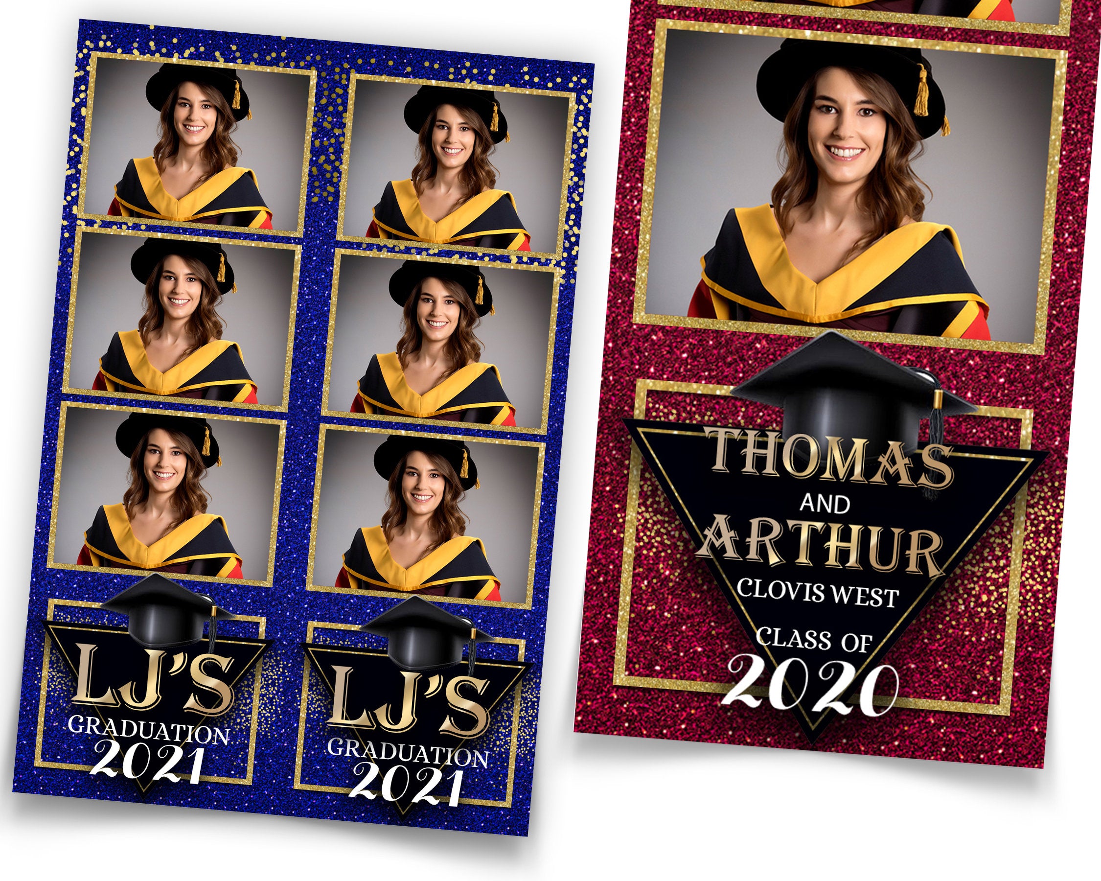 Graduation Class of 2024 Prom Photobooth Template Grad Photo Booth 151