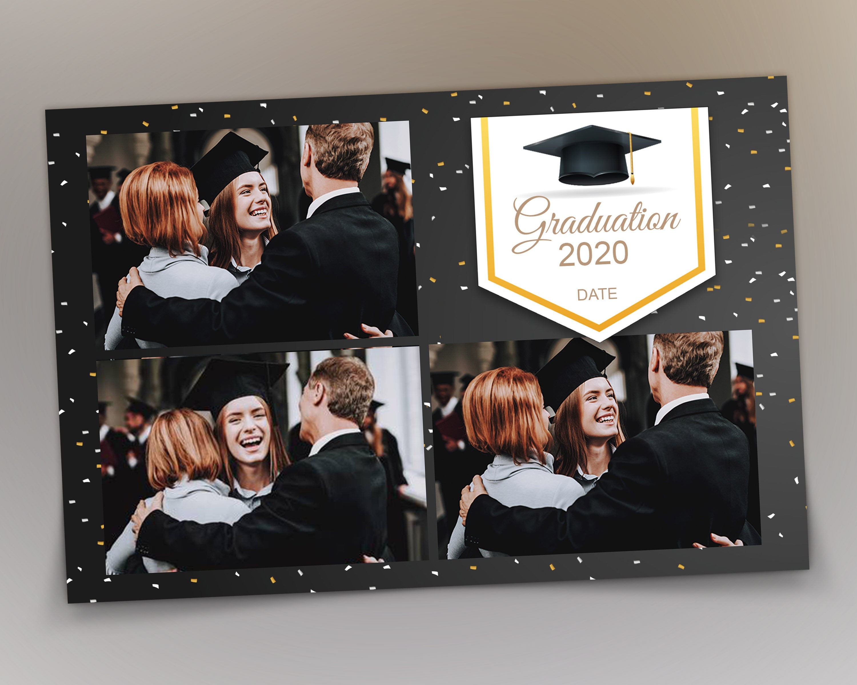 Graduation Ceremony Photobooth Template Class of 2020 for photo booth PNG PSD XBDR 2020 2X6