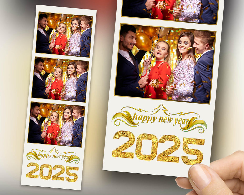 New Year Photobooth Template | New Year Party | NY Photobooth | Holiday Photo Booth | 2025