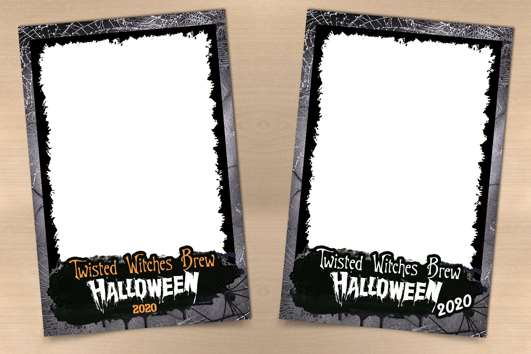 Halloween Photo Booth Template 4x6 Photobooth Pumpkin Template postcard