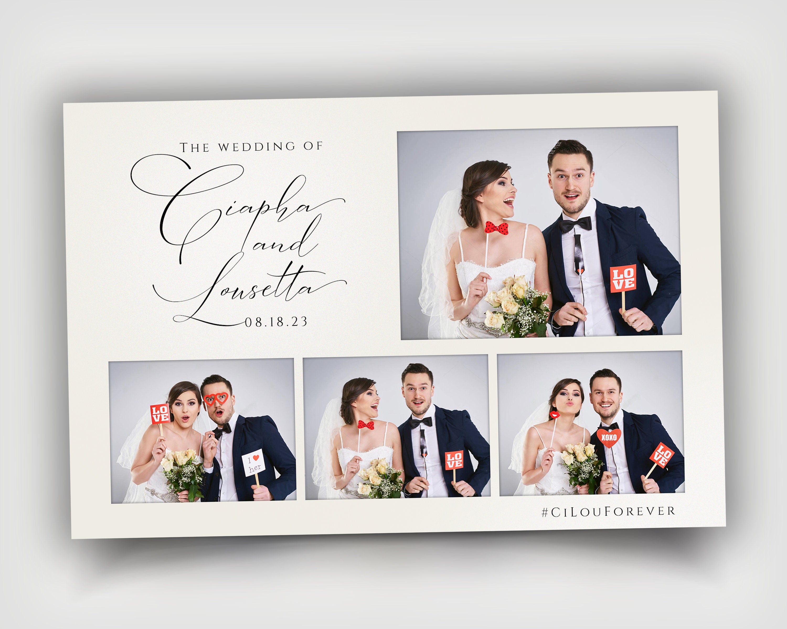Signature Wedding Anniversary Photo Booth Template Mirror Booth Salsa Touchpix Darkroom Photobooth