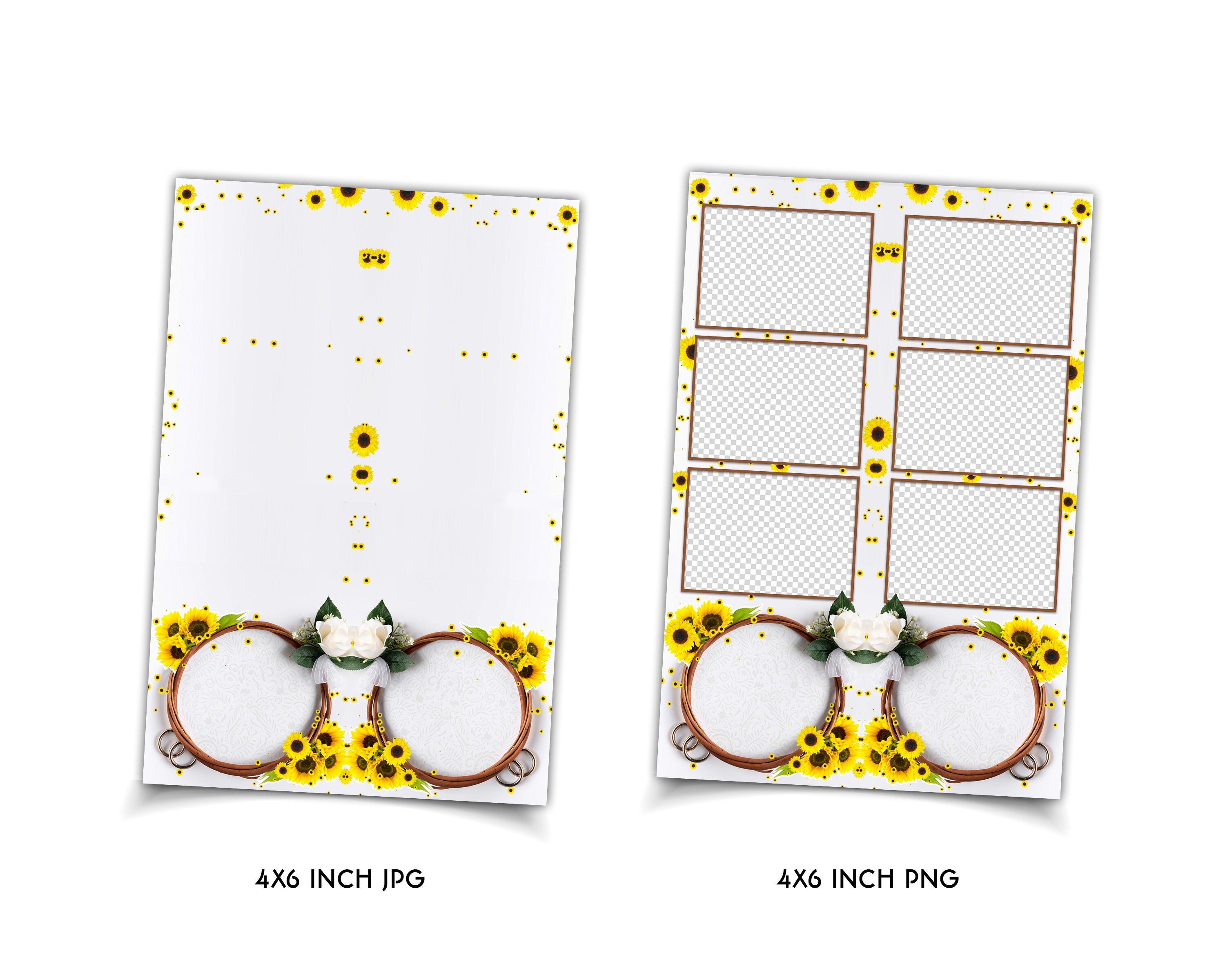Sweet 16 Quinceanera Photobooth Template Sunflower Photobooth Template photo booth Strip 2x6