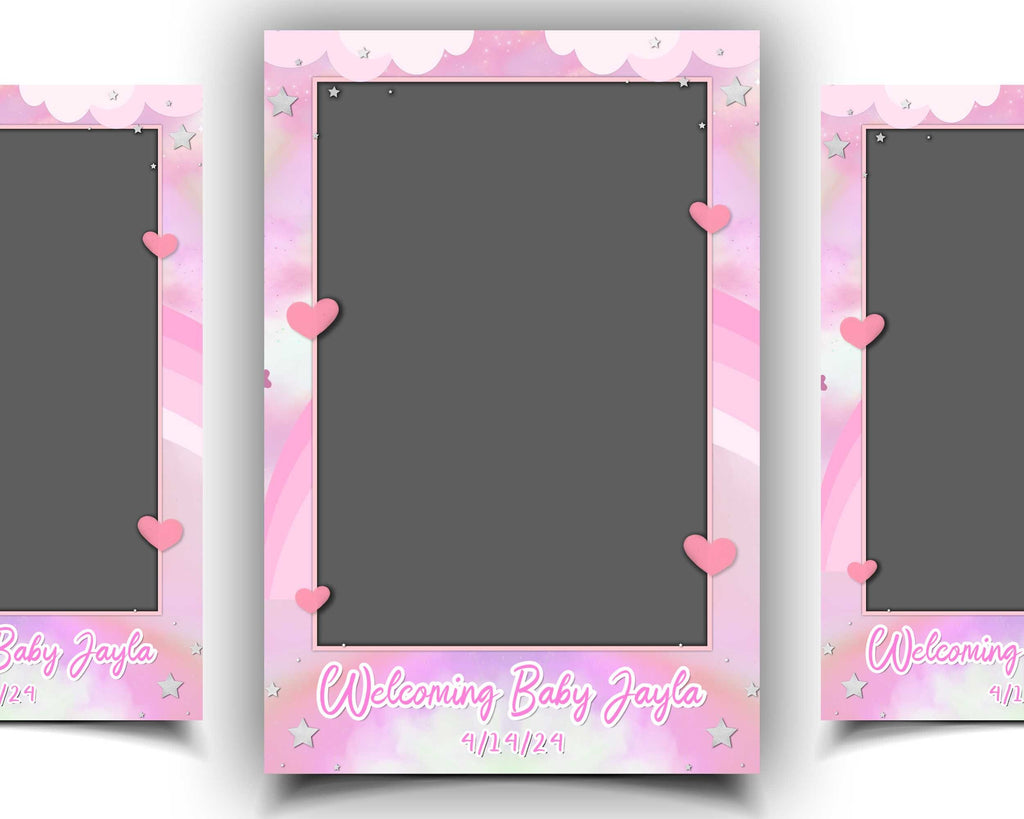 Photo Booth Template Baby Shower Birthday Welcomimg Bearly Wait Photobooth Template