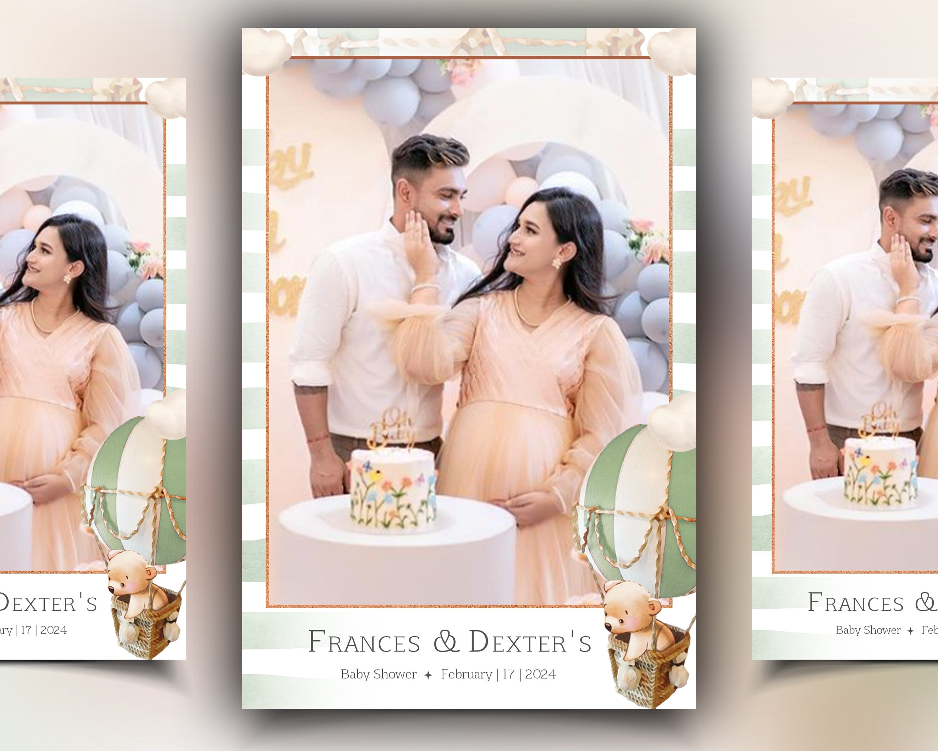 Baby Shower Photo Booth Template We Can Bearly Wait Photobooth Template