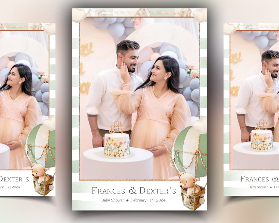 Baby Shower Photo Booth Template We Can Bearly Wait Photobooth Template