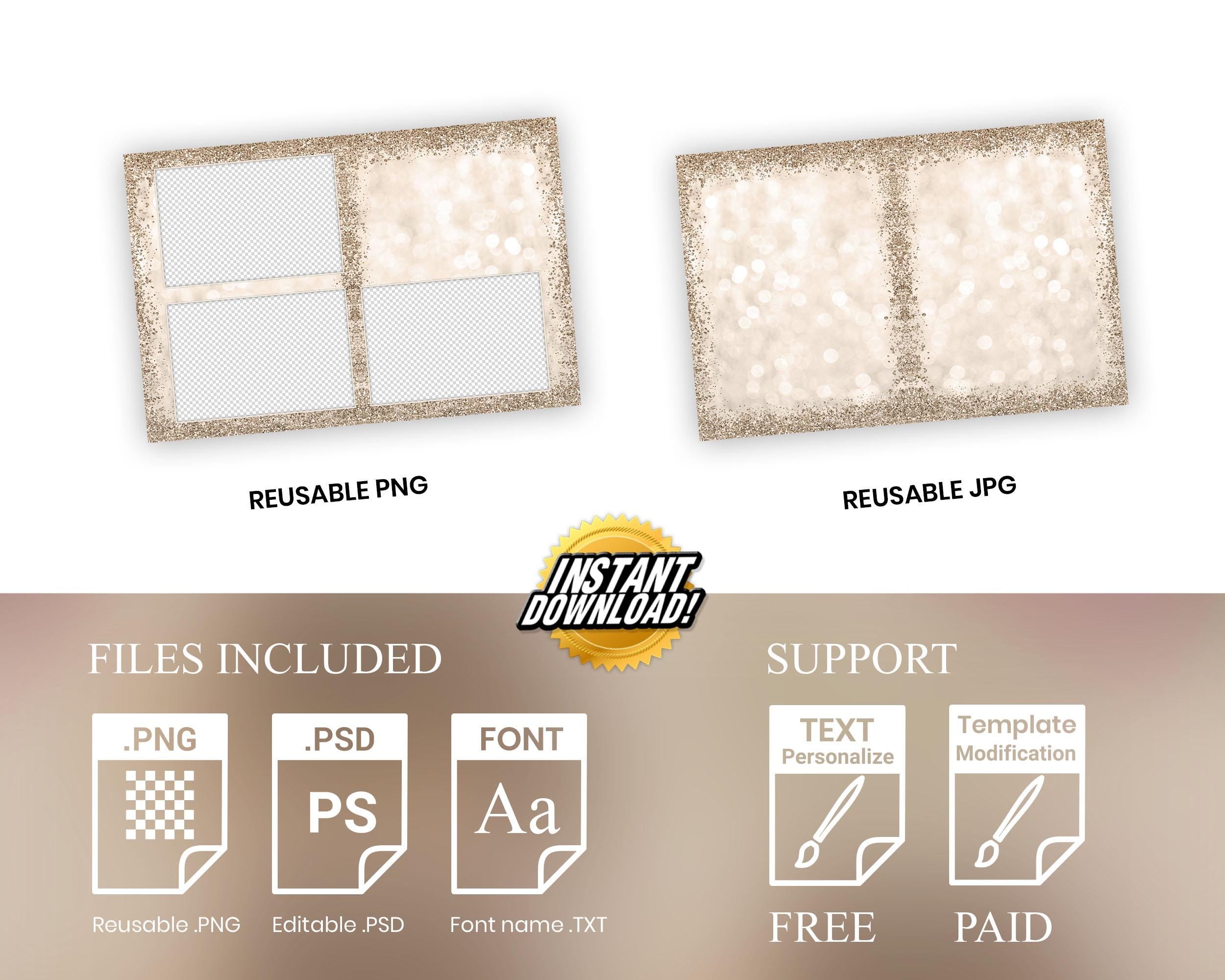 Birthday Photobooth Template,  Sweet 16, Quinceanera Photo Booth, Quinceañera, Golden Bday Party, Mis Quince, XV, 1099