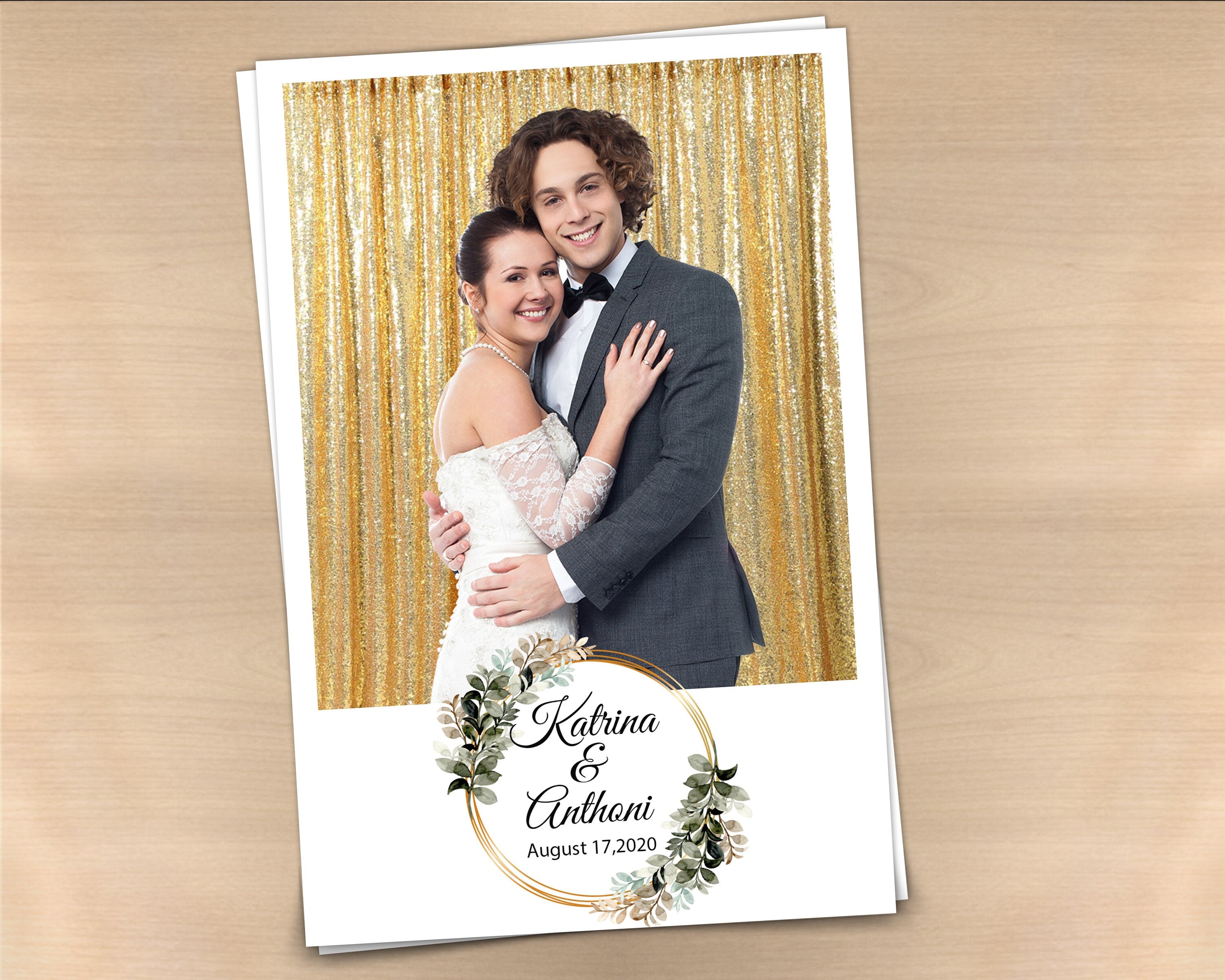 Wedding Bridal Shower Sweet 16 Floral Anniversary Photo Booth Template 4x6 Photobooth Template with xbdr psd png jpg and mockup