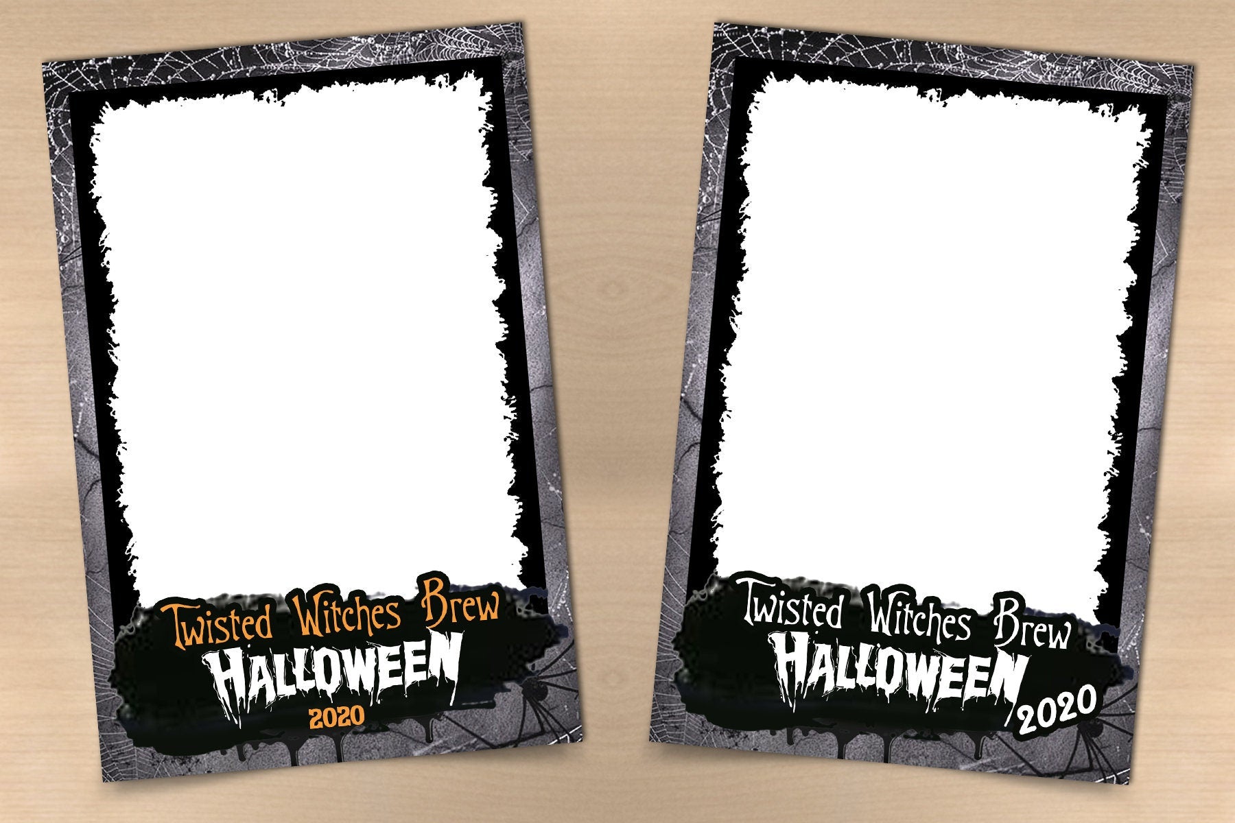 Halloween Photo Booth Template 4x6 Photobooth Pumpkin Template postcard